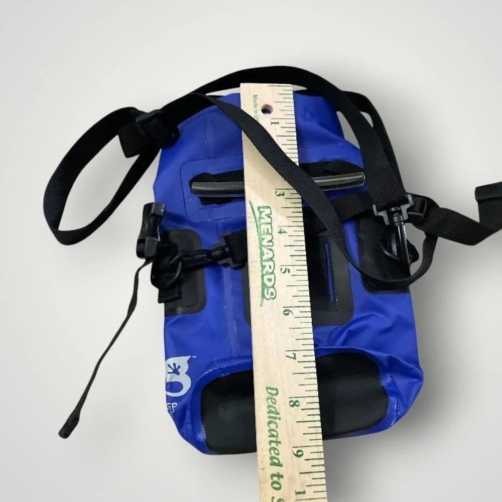 Geckobrands Dry Bag Blue Phone Waterproof Roll Top Crossbody Pouch Beach Rafting
